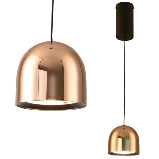 Złota Lampa wisząca Petite metalowa LED 6W do przedpokoju Step Into Design