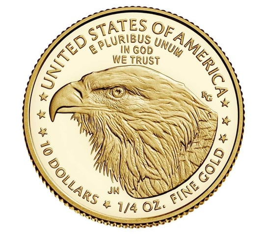 ZŁOTA MONETA AMERYKAŃSKI ORZEŁ 1/4 oz United States Mint