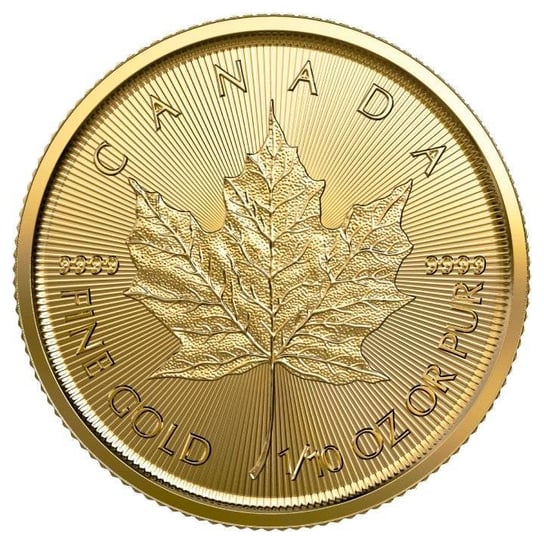 ZŁOTA MONETA KANADYJSKI LIŚĆ KLONOWY 1/10 oz The Royal Canadian Mint