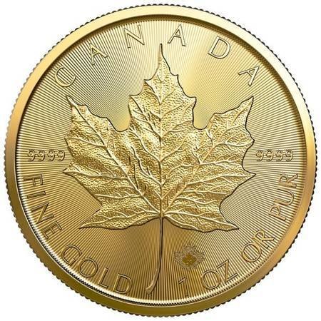 ZŁOTA MONETA KANADYJSKI LIŚĆ KLONOWY 1 oz The Royal Canadian Mint