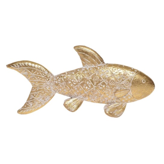 Złota ryba rzeźba pozłacana Hin 23 cm Duwen