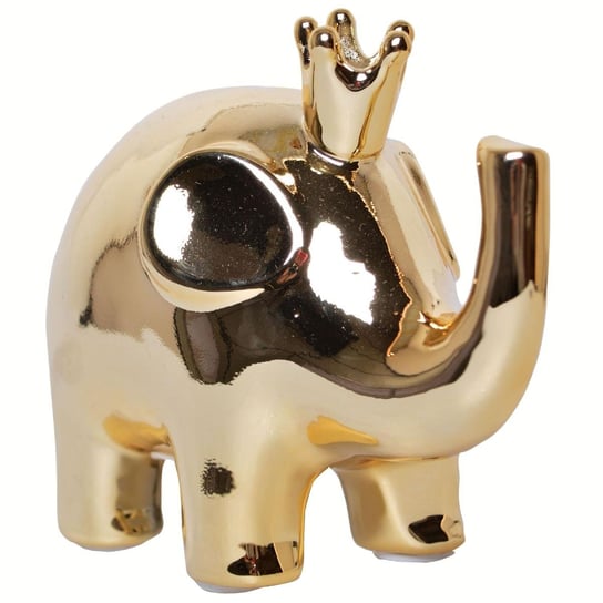 Złota skarbonka - słoń Helo 15 cm Duwen