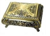 Złota Szkatułka Na Biżuterię W Barokowym Stylu Oryginalny Prezent Inna marka