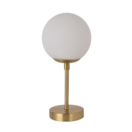 Złota szklana kula Dorado stojąca lampka do gabinetu na biurko Light Prestige