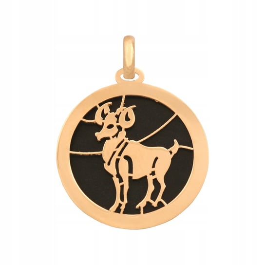 Złota Zawieszka znak zodiaku Baran 585 1.20 g Rodium