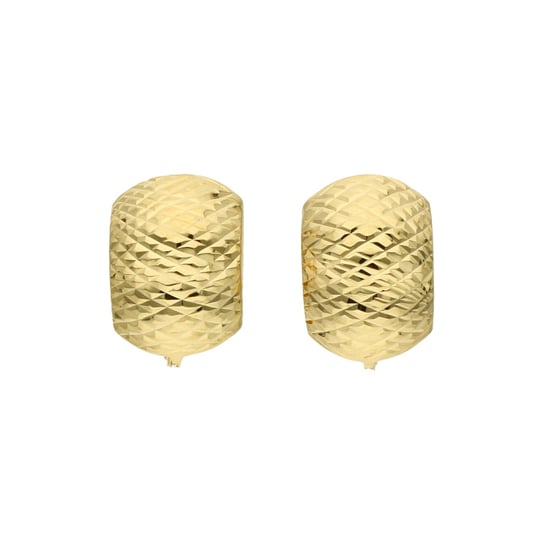 Złote diamentowane kolczyki na angielskim 333 8k Rosanto