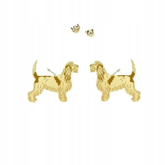 Złote Kolczyki z psem Grand Basset Griffon Vendéen 925 DEDYKACJA GRATIS Mejk Jewellery