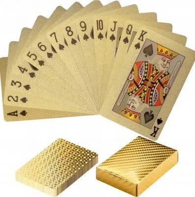 Złote/Srebrne Karty Do Gry Poker 1 Komplet Onedollar Onedollar