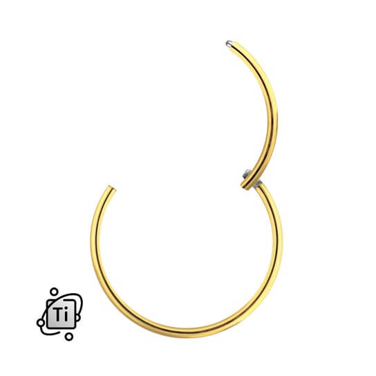 Złoty Clicker Ring Z Tytanu G23 0,8\10Mm Inna marka