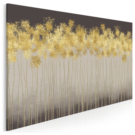 Złoty deszcz - nowoczesny obraz na płótnie - 120x80 cm VAKU-DSGN Nowoczesne obrazy