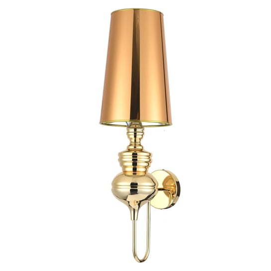 Złoty kinkiet glamour QUEEN MB-8046-25 ścienna lampa do sypialni Step Into Design