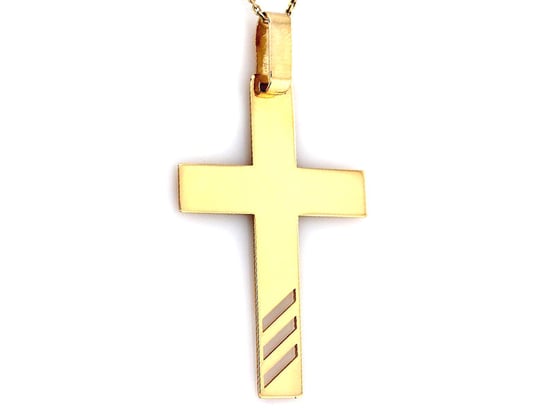 Złoty Krzyż 333  Blaszka Krzyżyk Origami 8Kt Lovrin