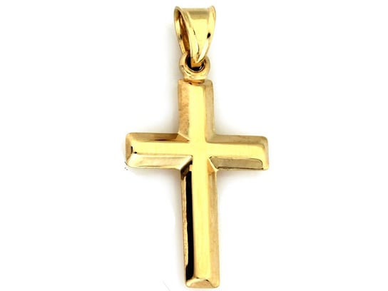 Złoty Krzyż 585 Gładki Elegancki Krzyzyk 14Kt Lovrin