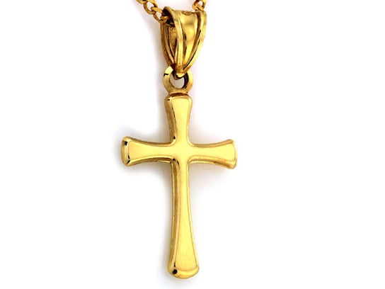 Złoty Krzyż 585 Ozdobny Krzyżyk Na Komunie Chrzest Lovrin