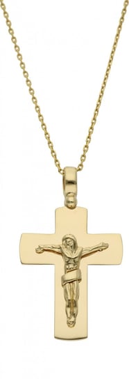 Złoty krzyżyk z wizerunkiem Jezusa 585 14k Rosanto