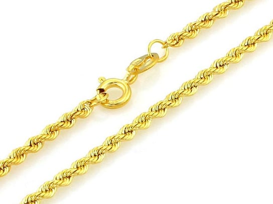 Złoty łańcuszek 585 splot korda 45 cm elegancki splot na prezent Inna marka