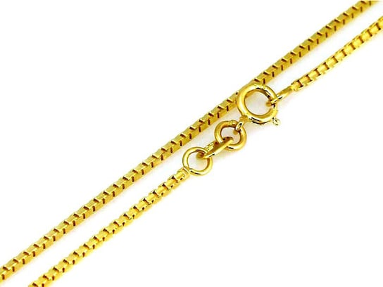 Złoty łańcuszek 585 splot kostka 45 cm prezent 2,65 g Lovrin