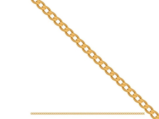 Złoty łańcuszek 585 SPLOT PANCER 50cm pancerka 5g Lovrin