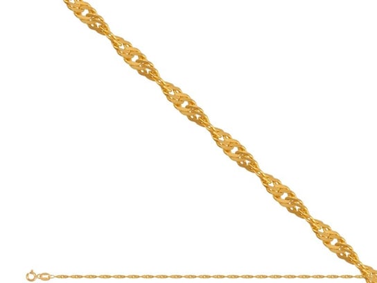Złoty Łańcuszek 585 Splot Singapur 50 cm Lovrin