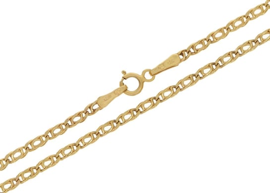 złoty łańcuszek damski spinacz 45cm la.00181 pr.585 Caspol