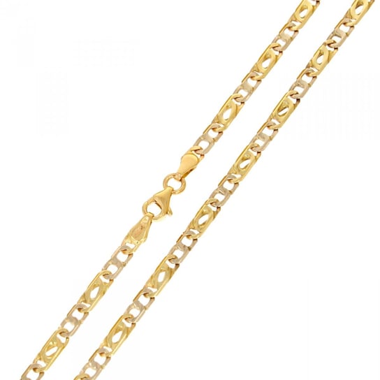 złoty łańcuszek dwukolorowy 50cm  la.00678 pr.585 Caspol