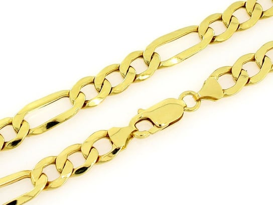 Złoty łańcuszek figaro 585 gruby dla mężczyzny 50 cm na prezent Lovrin