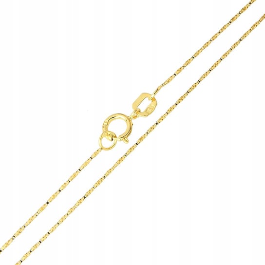 Złoty łańcuszek Kostka, 50 cm PR. 585 Inny producent