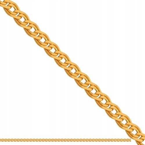 Złoty Łańcuszek Pełny 585 Mona Lisa 7.20 g, 55.00 cm Rodium Rodium