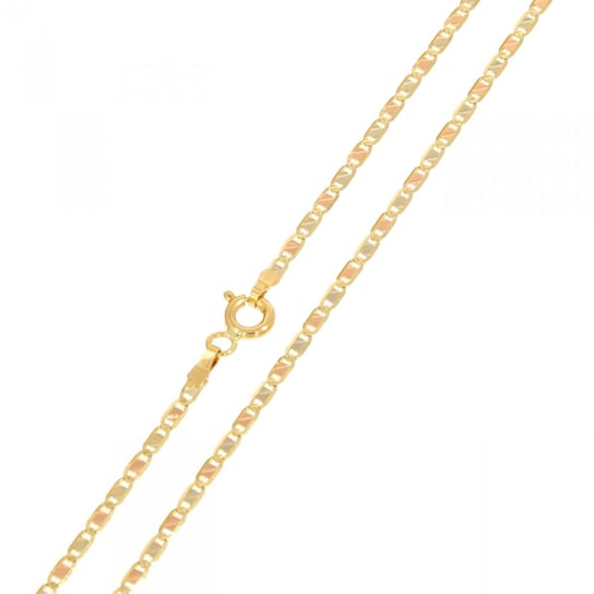 złoty łańcuszek trzykolorowy 50cm la.00718 pr.585 Caspol