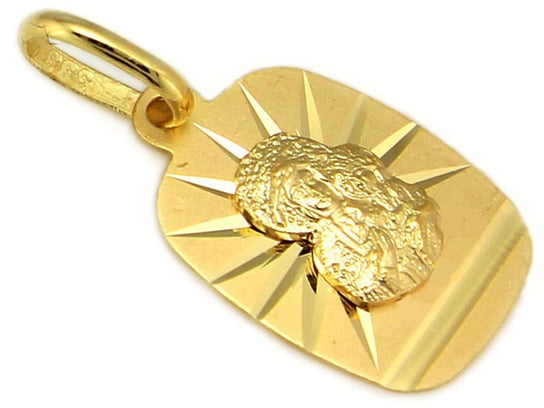 Złoty Medalik 585 Matka Boska Częstochowska Chrzest Lovrin