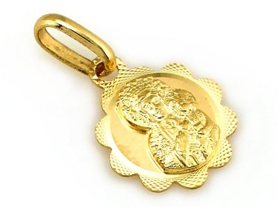 Złoty Medalik 585 Matka Boska Na Chrzest Komunię Lovrin