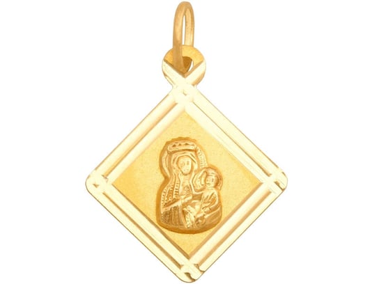 Złoty Medalik 585 Romb 0.95G Matka Boska Częstochowska Lovrin