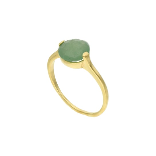 Złoty pierścionek z chalcedonem 585 14k Rosanto
