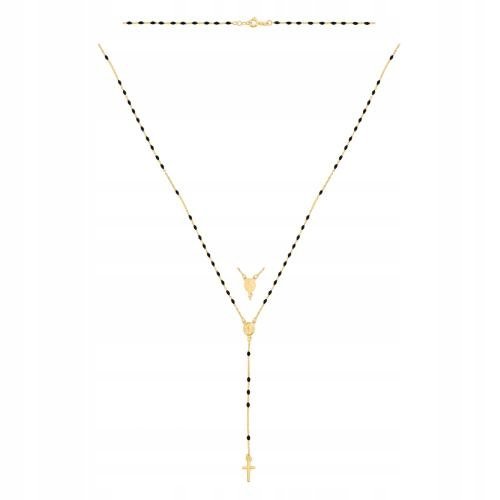 Złoty Różaniec 585 1.85 g, 46.00 cm Rodium Rodium