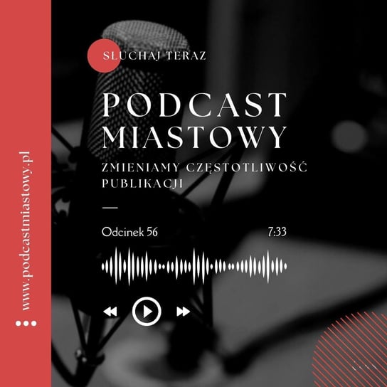 Zmieniamy częstotliwość publikacji - Podcast miastowy - podcast Dobiegała Artur, Kamiński Paweł