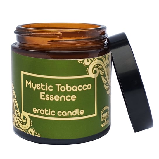 Zmysłowa świeca sojowa do romantycznych chwil. Świeca o zapachu Mystic Tobacco Essence. Aurora