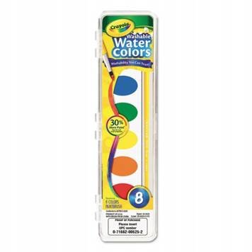 Zmywalne Farby Akwarelowe 8 Kolorów Crayola Crayola