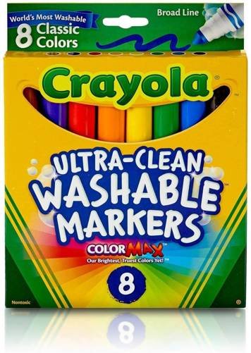 Zmywalne Markery Kolor Crayola Broad Line 8 Szt Crayola