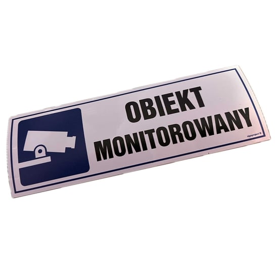 Znak Informacyjny Monitorowany 150X50  - Fn  Naklejka Libres Polska Sp LIBRES
