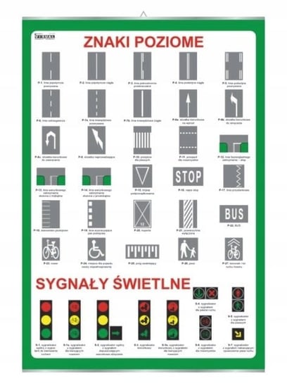 Znaki poziome sygnały świetlne plansza plakat VISUAL System