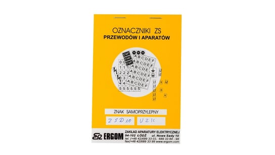 Znaki samoprzylepne ZS D10/UZK E04ZP-02030400100 ERGOM