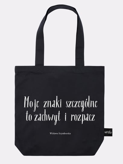 Znaki Szczególne / Wisława Szymborska / Torba Bawełniana / Czarna Nadwyraz.com