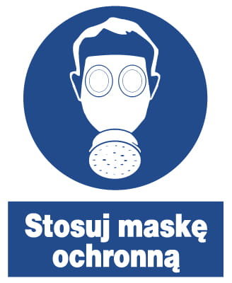 ZNO-5 - ZNAK BHP nakazu - Stosuj maskę ochronną LIBRES