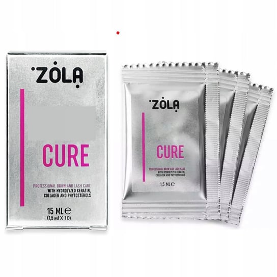 Zola Cure, Odżywka do brwi i rzęs z keratyną kolagenem, 10 x 1,5 ml Project Lashes