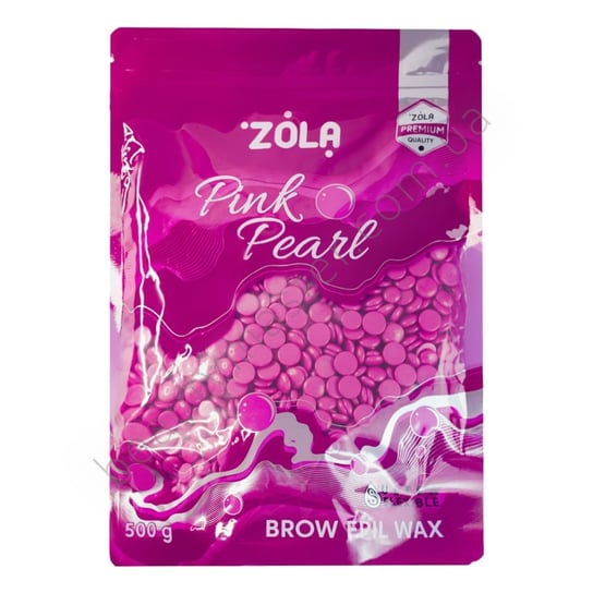 Zola, Wosk twardy w granulkach do depilacji, Brow Epil Wax Pink Pearl, 500г ZOLA