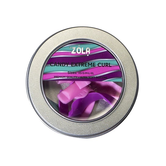 Zola, Zestaw wałeczków silikonowych Candy Extreme Curl (XS, S, M, L, XL) ZOLA