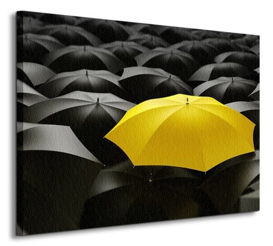 Żółta parasolka - Obraz na płótnie Nice Wall