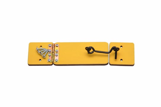 Żółte Drzwi Kolor Z Haczykiem Tablica Manipulacyjna, Sensoryczna. Zabawki Sensoryczne
