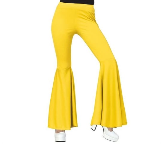 Żółte Spodnie Disco Damskie Guirca