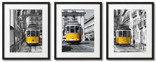 Żółte Tramwaje W Lizbonie DEKORAMA